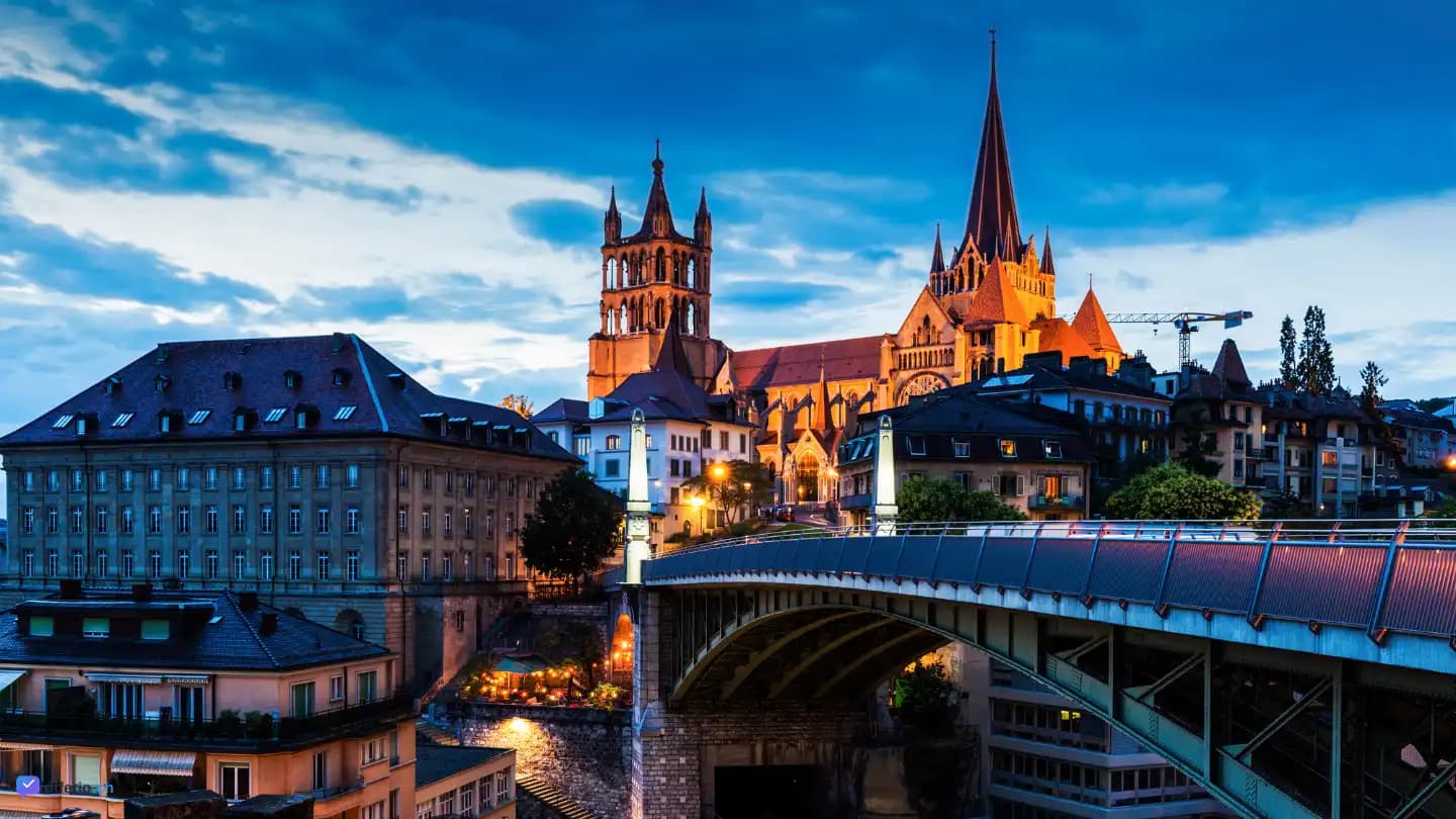 Lausanne – ville au bord du lac Léman